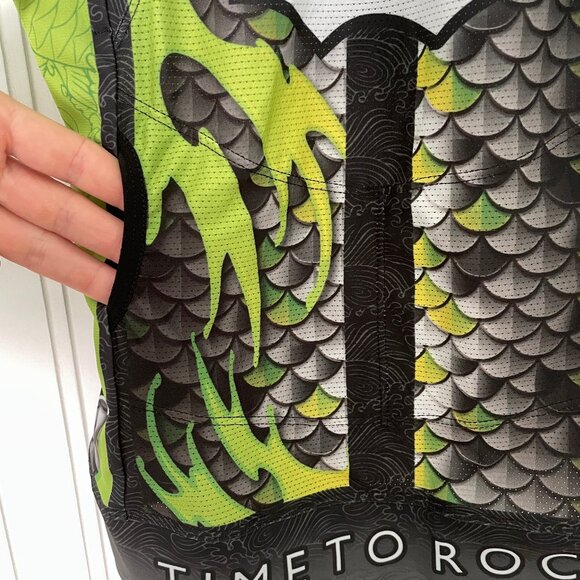 Worn Once Wattie Ink Tri Top Women's Small Half Zip Triathlon Dragon Sleeveless - Picture 6 of 11